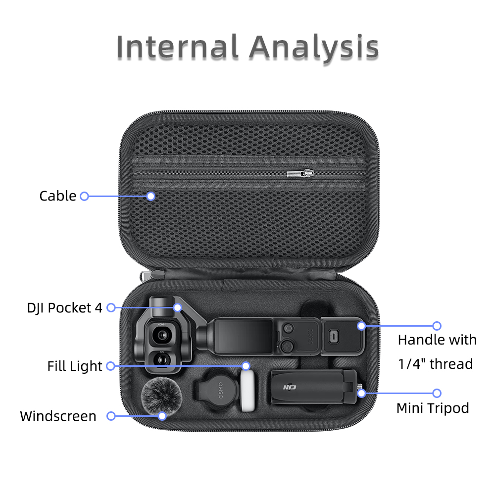 숄더백 휴대용 케이스 삼각대 필 라이트 1/4인치 나사 - Drone Gimbal Case 리뷰 및 가격